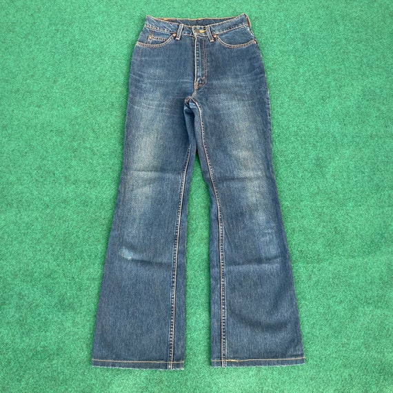 Vintage Levis 857 Orange Tab Flared Denim Bootcut Punk 26 Grunge