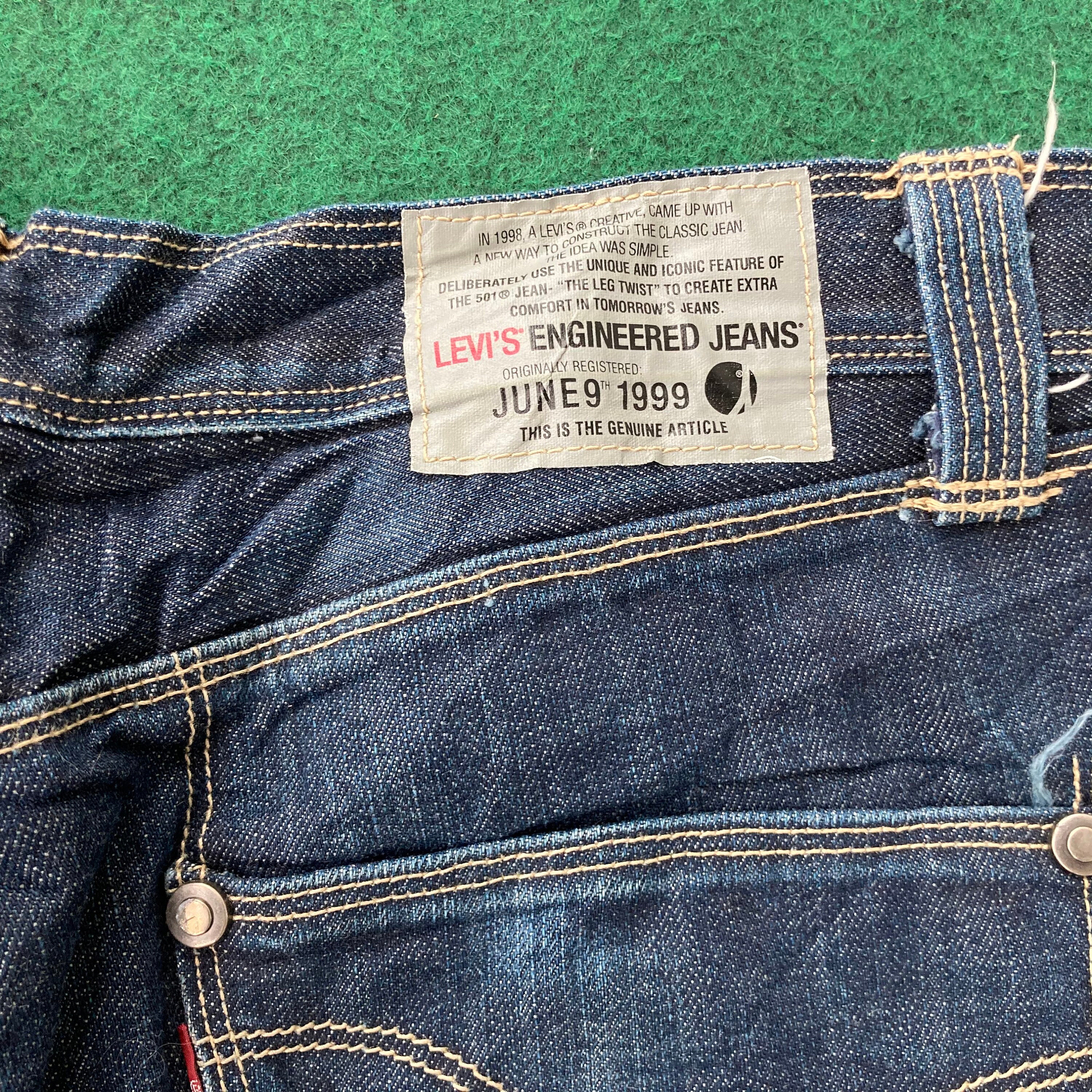 Vintage Levis Engineering 1999 Denim 