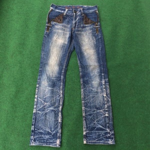 Rare Japanese Brand Blow By Blue Multipocket Tactical Parachute Bondage Japan Pants Zipper Jeans Pant Jeans