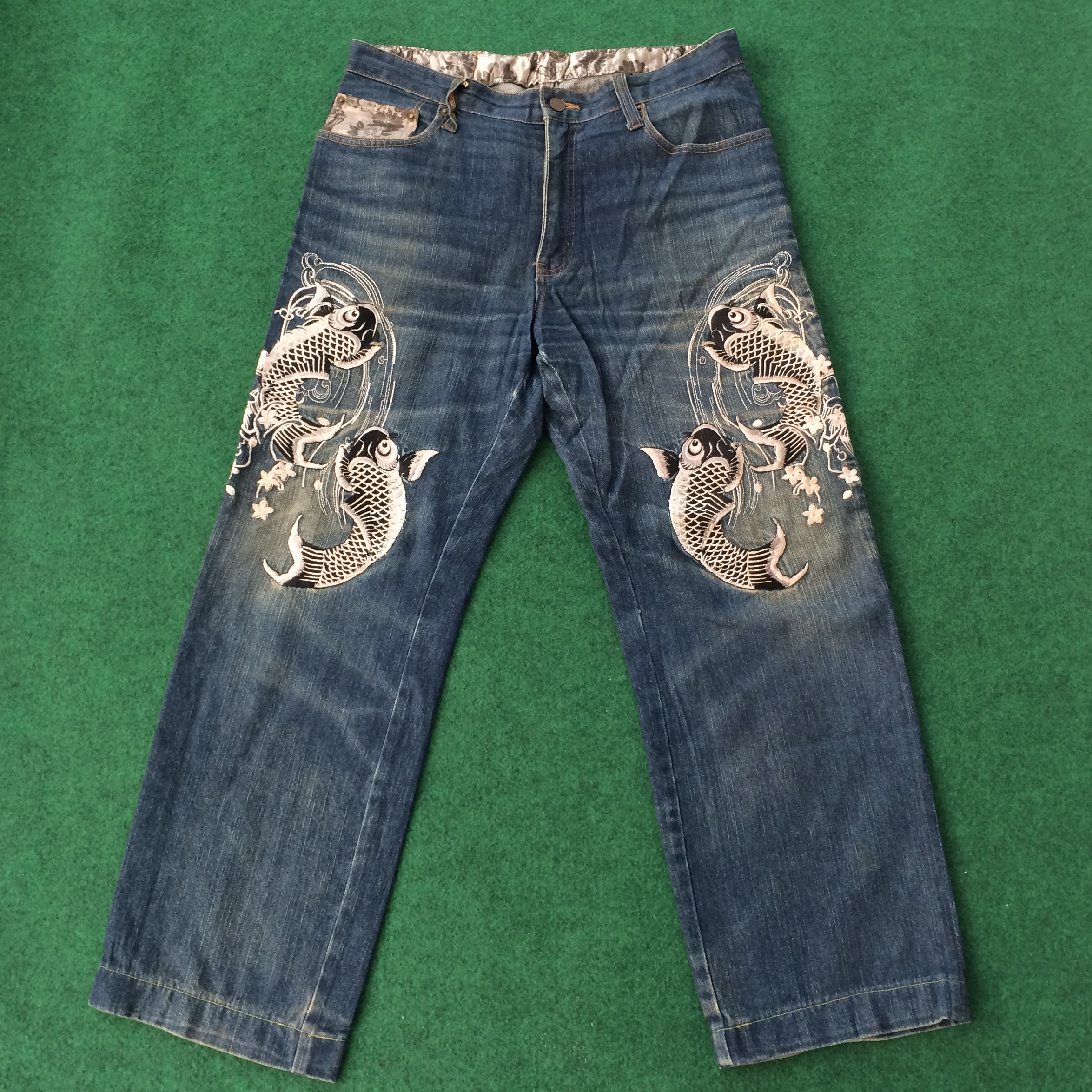 Rare Dominate Sugoi Koi Fish Denim 
