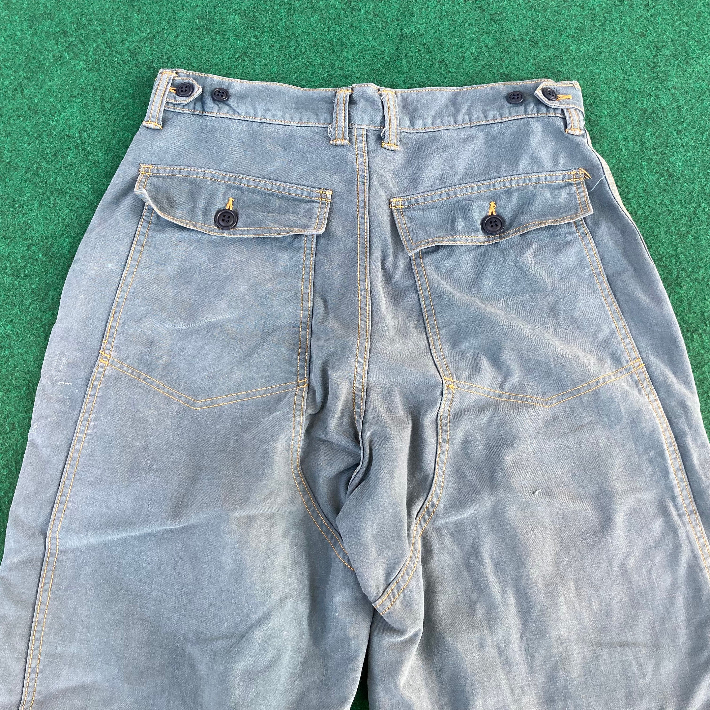 Vintage John Bull Japan Sz 30 Work Wear Pants Paint Zipper Jeans