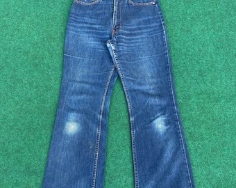 Size 27x28 Vtg Levis 857 Orange Tab Flared Denim Bootcut Jeans