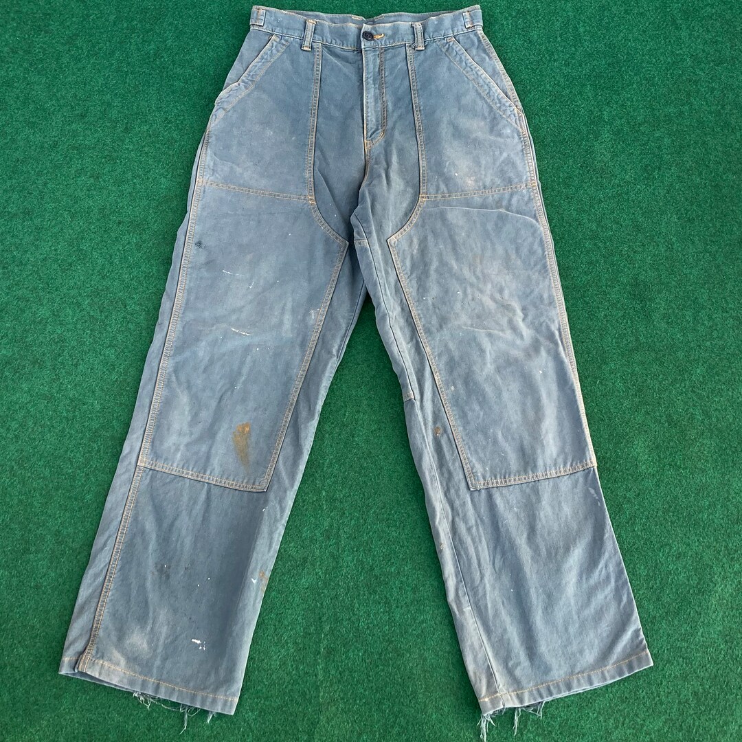 Vintage John Bull Japan Sz 30 Work Wear Pants Paint Zipper Jeans
