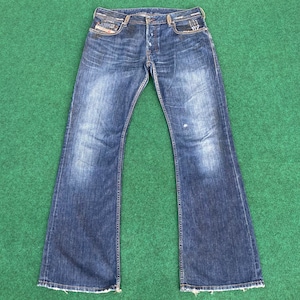 Vintage Diesel Industry Bootcut Flared Blue Sz 33 Jeans