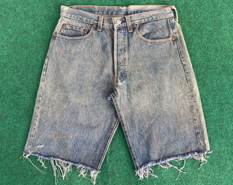 Vintage Levis 501 Short Gr 31 Jorts Zerrissene Zerrissene Jeans