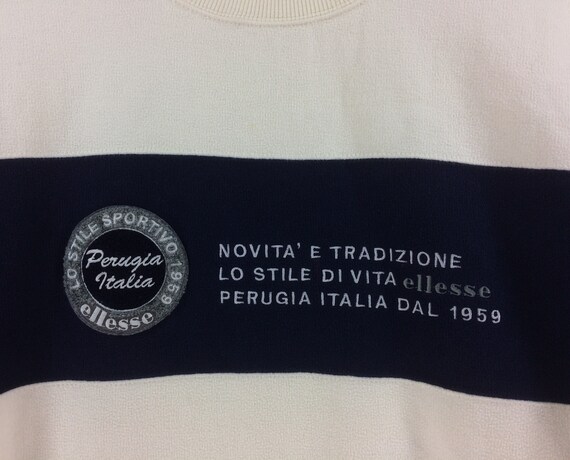 Vintage Ellesse Perugia Italia Dal 1959 Sweater S… - image 2