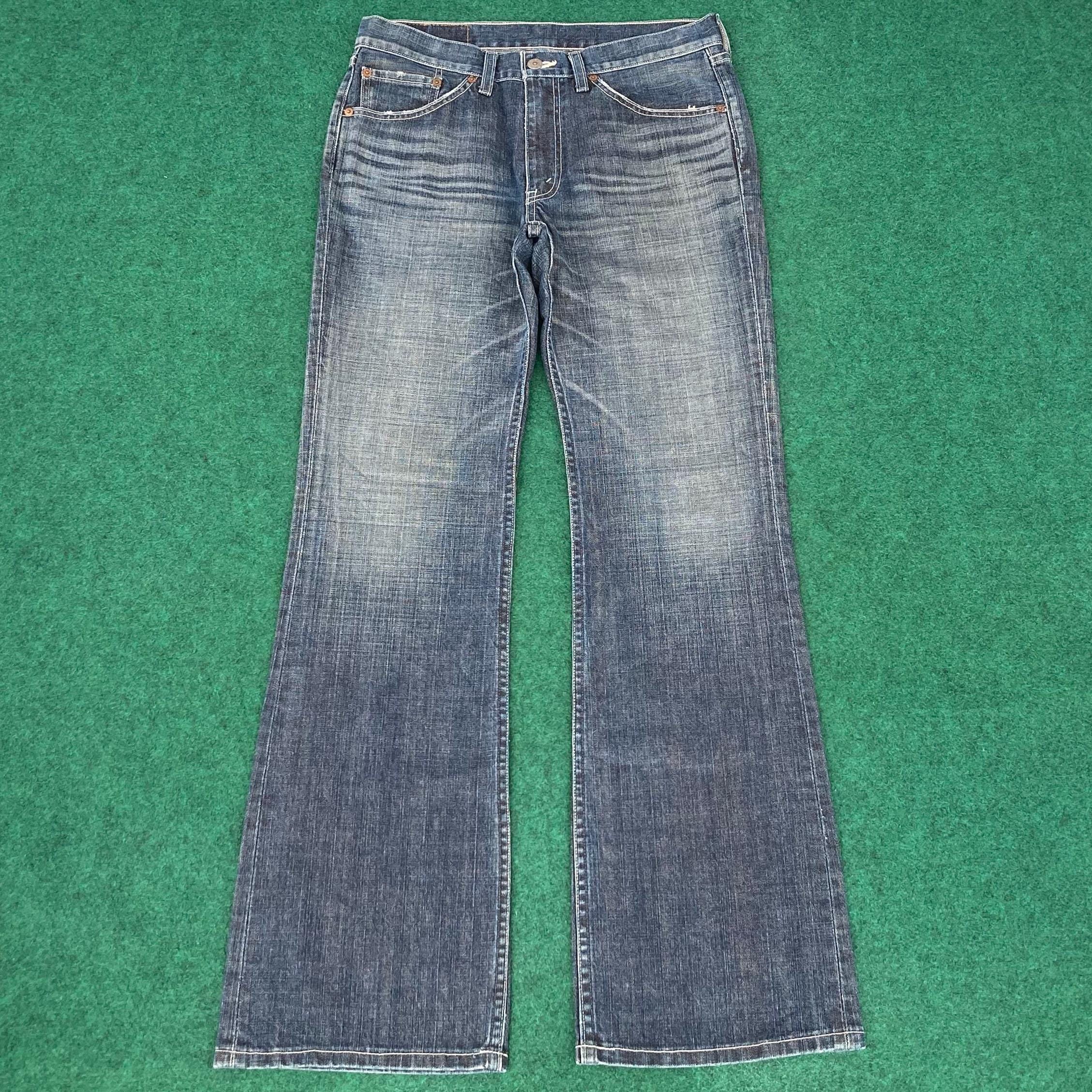 Vintage Levis 517 Faded Denim Flare Bootcut Sz 31 Blue Jeans - Etsy