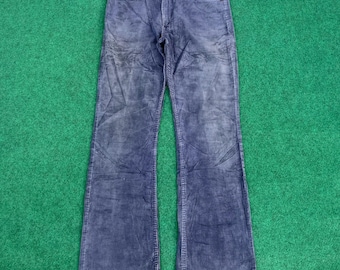 Vintage Levis 517 Denim Sz 32 Flared Corduroy Bootcut Jeans