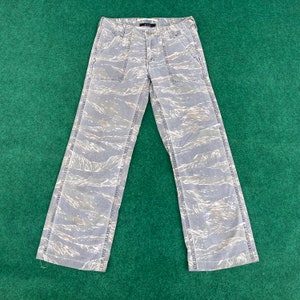 Vintage John Bull Japan Work Wear Pants Camo Stripe Jeans
