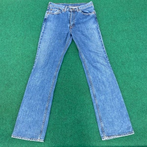 vintage Levis 517 Denim 90s Bootcut 32 Punk Style Jeans