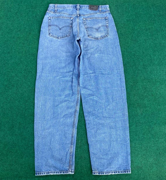 Levi’s silvertab 90s usa製　loose Vintage 90s Levis Silvertab Baggy Sz 34 Jeans - Etsy New Zealand