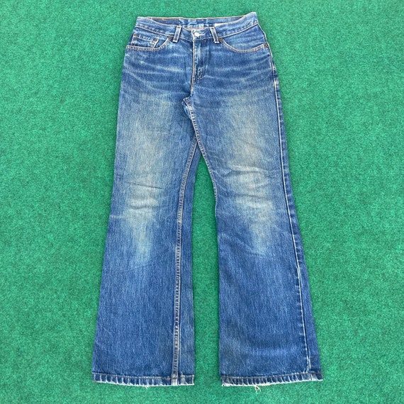 Vintage Levis 517 Denim Flare Bootcut Sz 28 Punk Grunge
