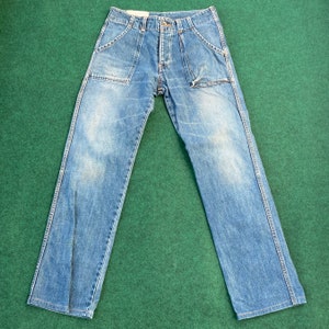Vintage John Bull Japan Sz 29 Work Wear Pants Punk Zipper Jeans Pant Jeans