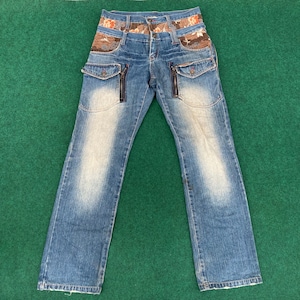 Rare Gumu Denim Trousers Pants Size 34 Pant Jeans