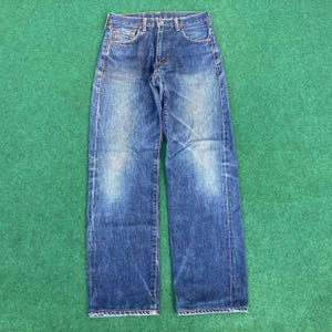 Vintage Levis 502xx Japan Big E Redline Selvedge Denim Blue Jeans