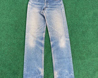 Vintage Levis 501xx Faded Blue Sz 28 Punk Grunge Jeans