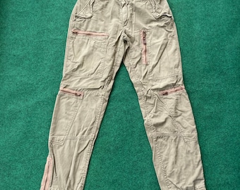 Pantalones vaqueros estilo hip hop vintage de Polo Ralph Lauren, estilo militar, con diseño de bolsillos, talla 27.