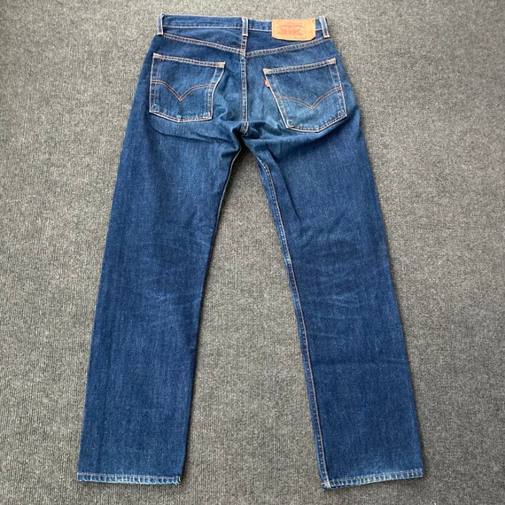 Vintage Levis 505 Button Fly Blue Denim 