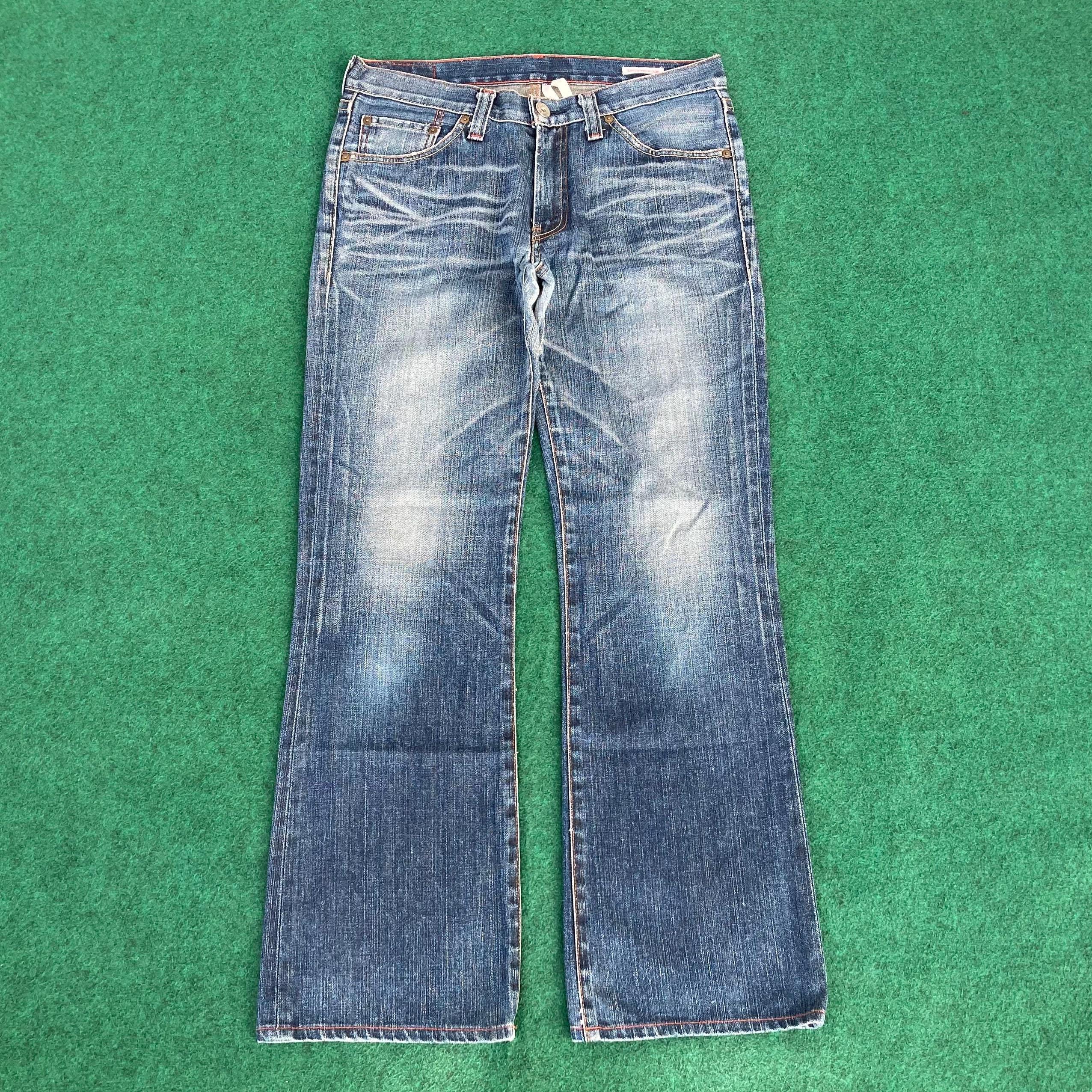 Vintage Levis 517 Faded Denim Sz 34 Flare Blue Bootcut Jeans - Etsy
