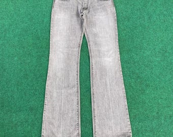 Size 32x35 NO ID Flared Denim Japanese Brand Bootcut Jeans