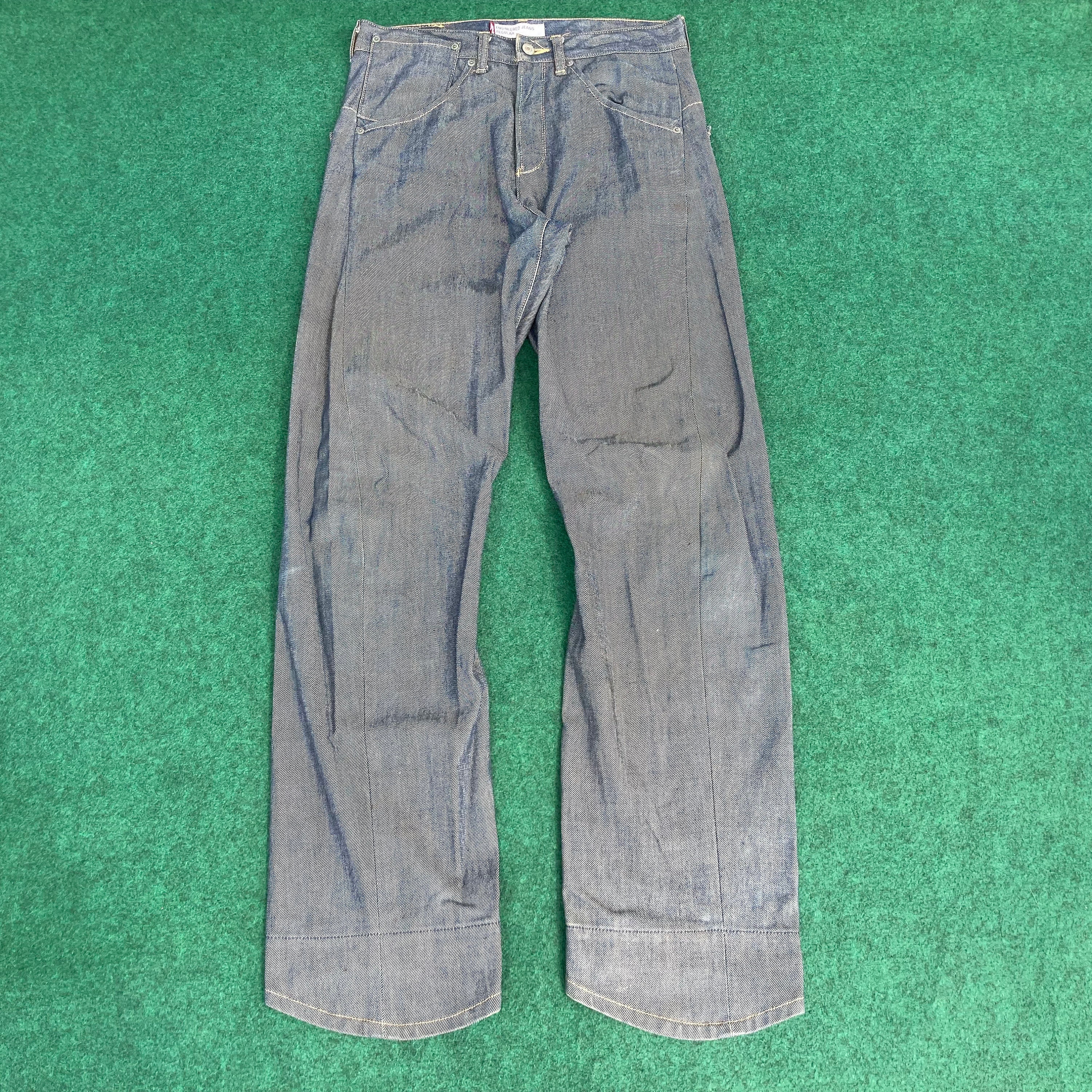Vtg Levis Engineered Kimura Sz 32 Denim 90s Button Jeans - Etsy