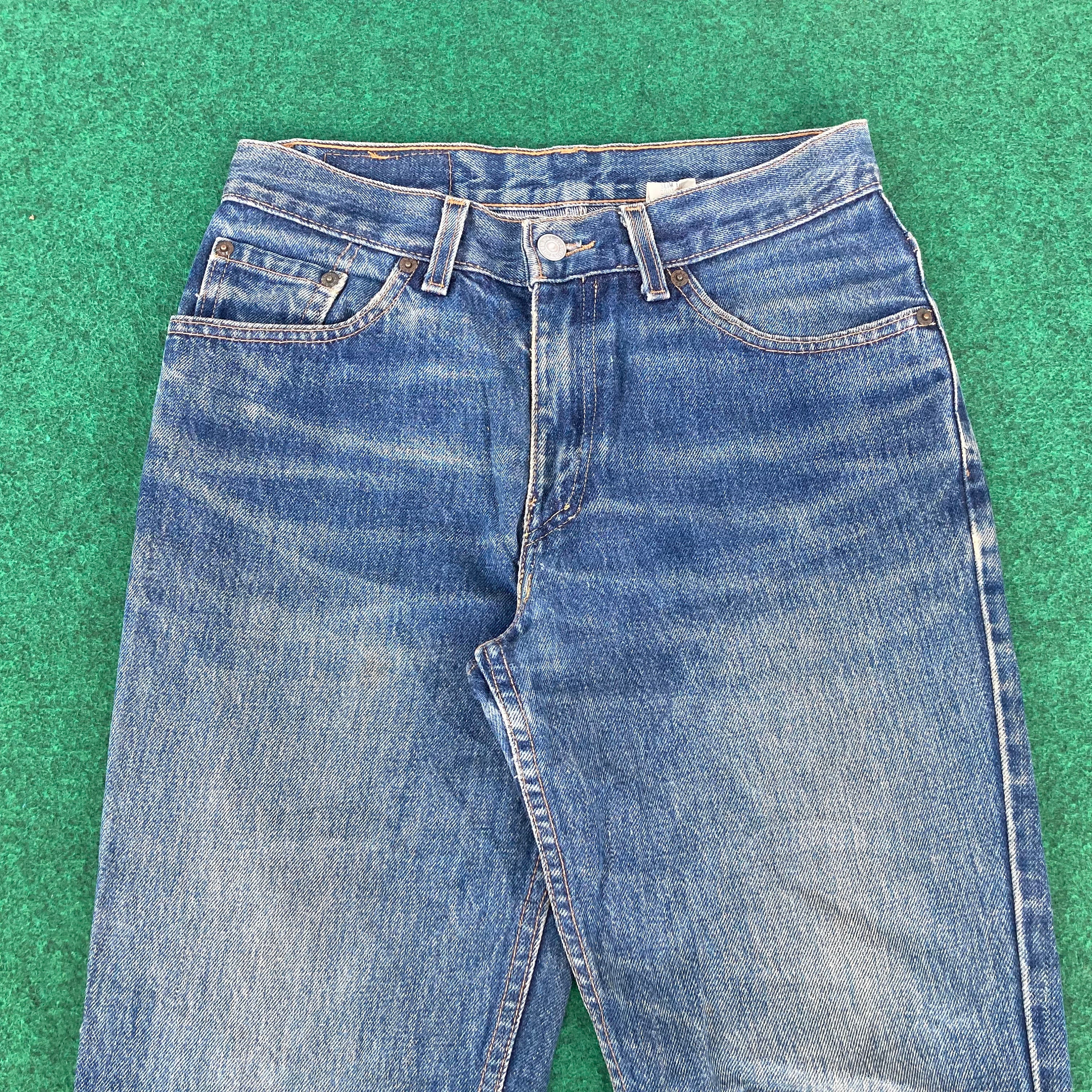 パンツ 90s levi's 517 damage flare denim grunge Size 30x30 Vintage Levi's 517 Wide Leg Jeans 90s Levis