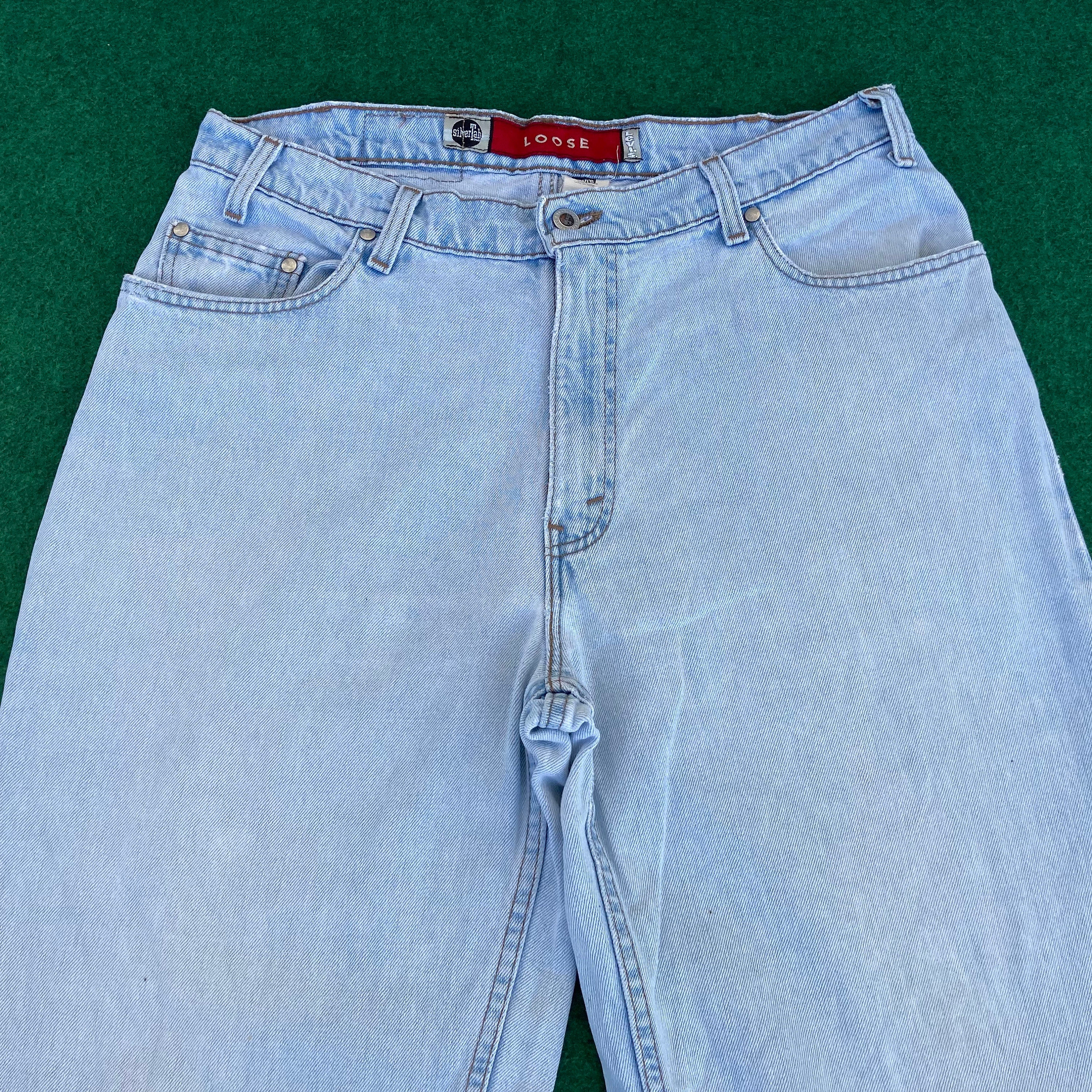 Vintage Levis Silvertab Loose Baggy Sz 33 90s Jeans - Etsy