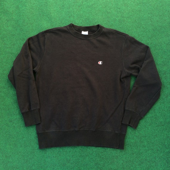 Vintage Champion Small Logo 90s Hip Hop Style Sweatshirt Etsy