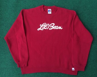 Vintage LL Bohnen Jugend L Streetwear 90er Jahre Pullover Sweatshirt