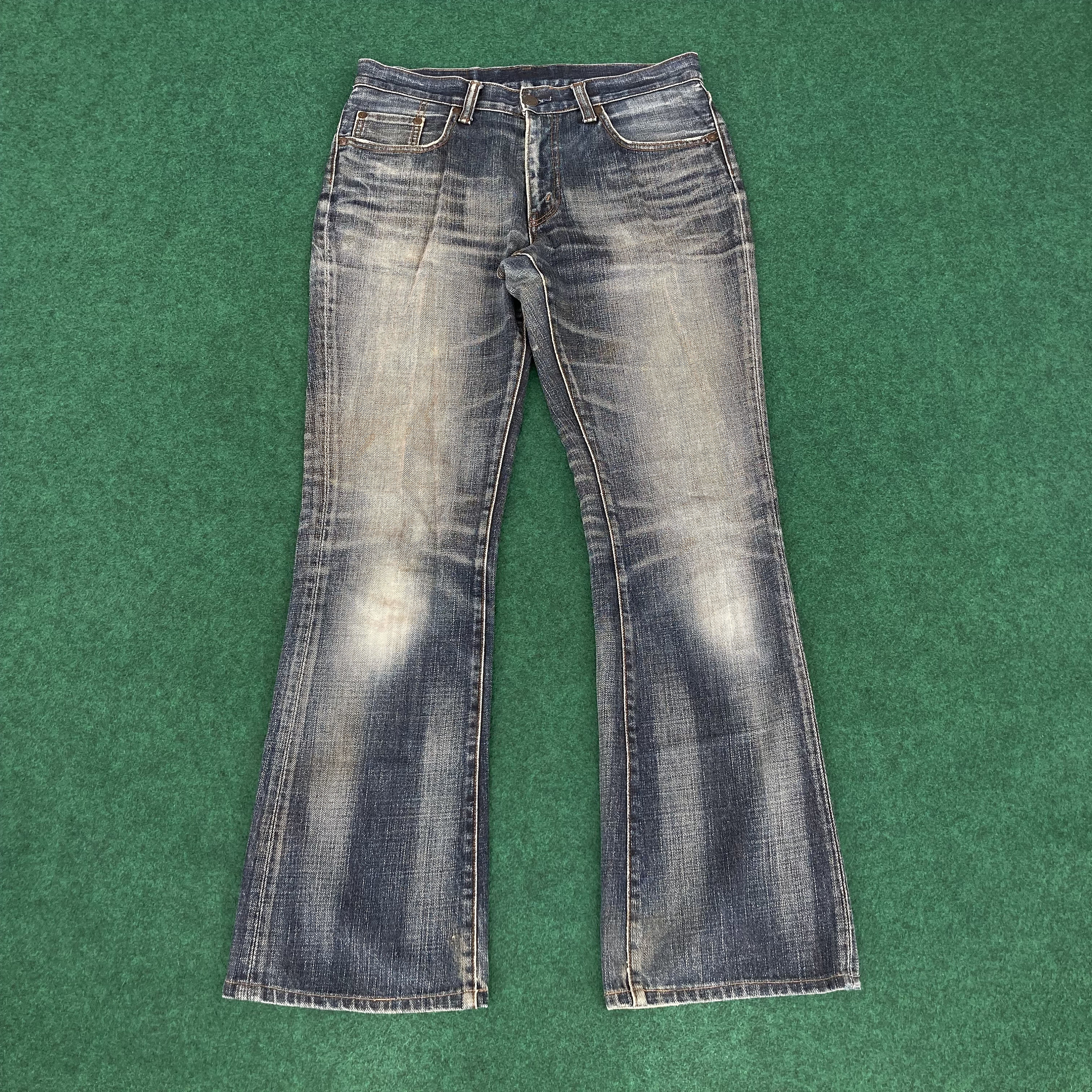 Vintage Big John Blue Denim Flare Sz 32 Bootcut Jeans - Etsy