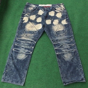 Vtg Encrypted Design Pant Jeans Trouser Size 45 Hip HOp 90s Style Jeans