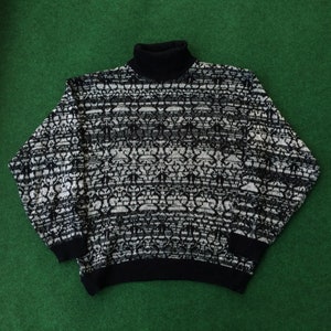 Vintage Turtleneck Streetwear Women 90s Hip Hop Style Rare Sweatshirt