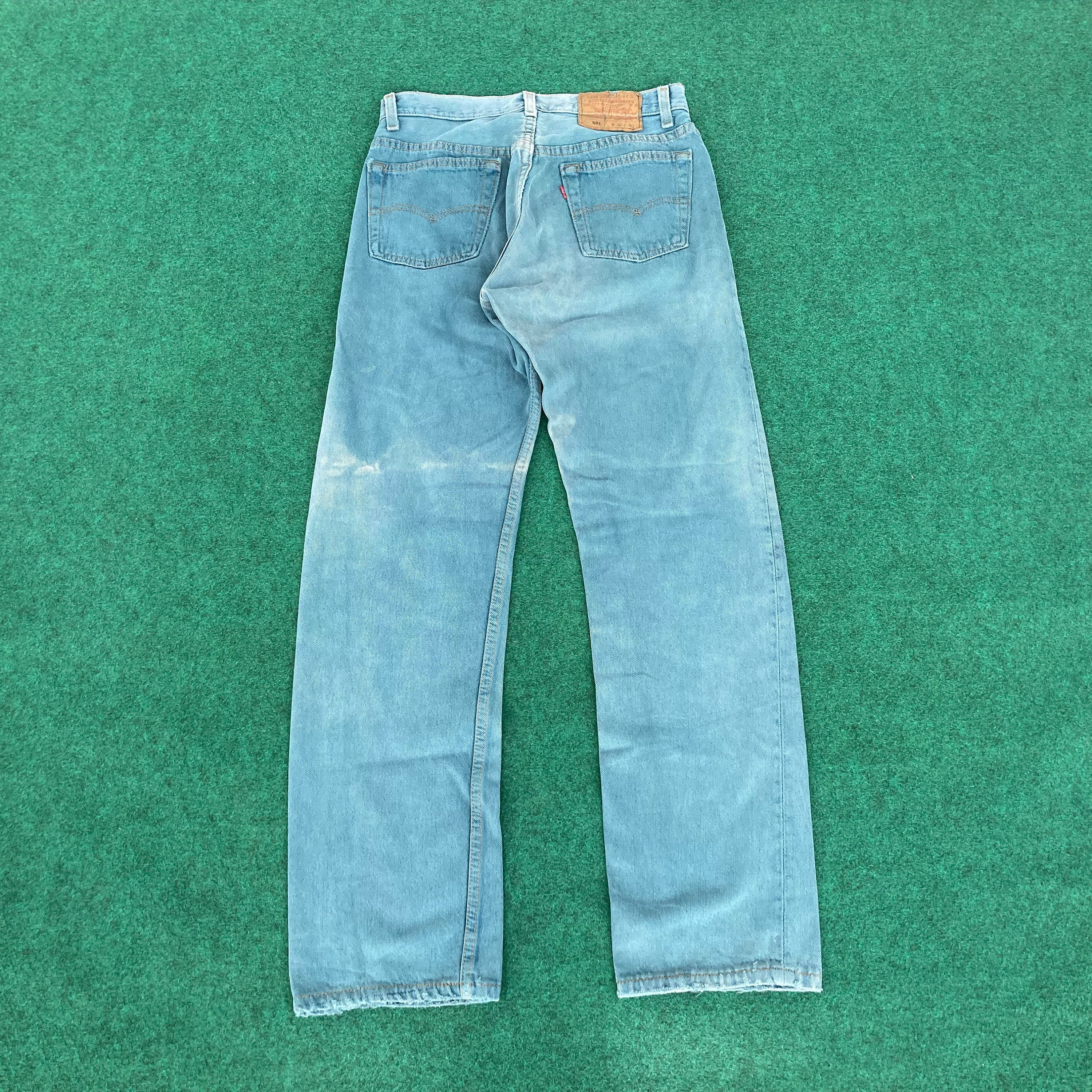 LEVI’S 501 – FADED, WORN & PATCHED / ’89 Vintage Levis 501 Faded Sz 29 Punk Grunge Jeans - Etsy
