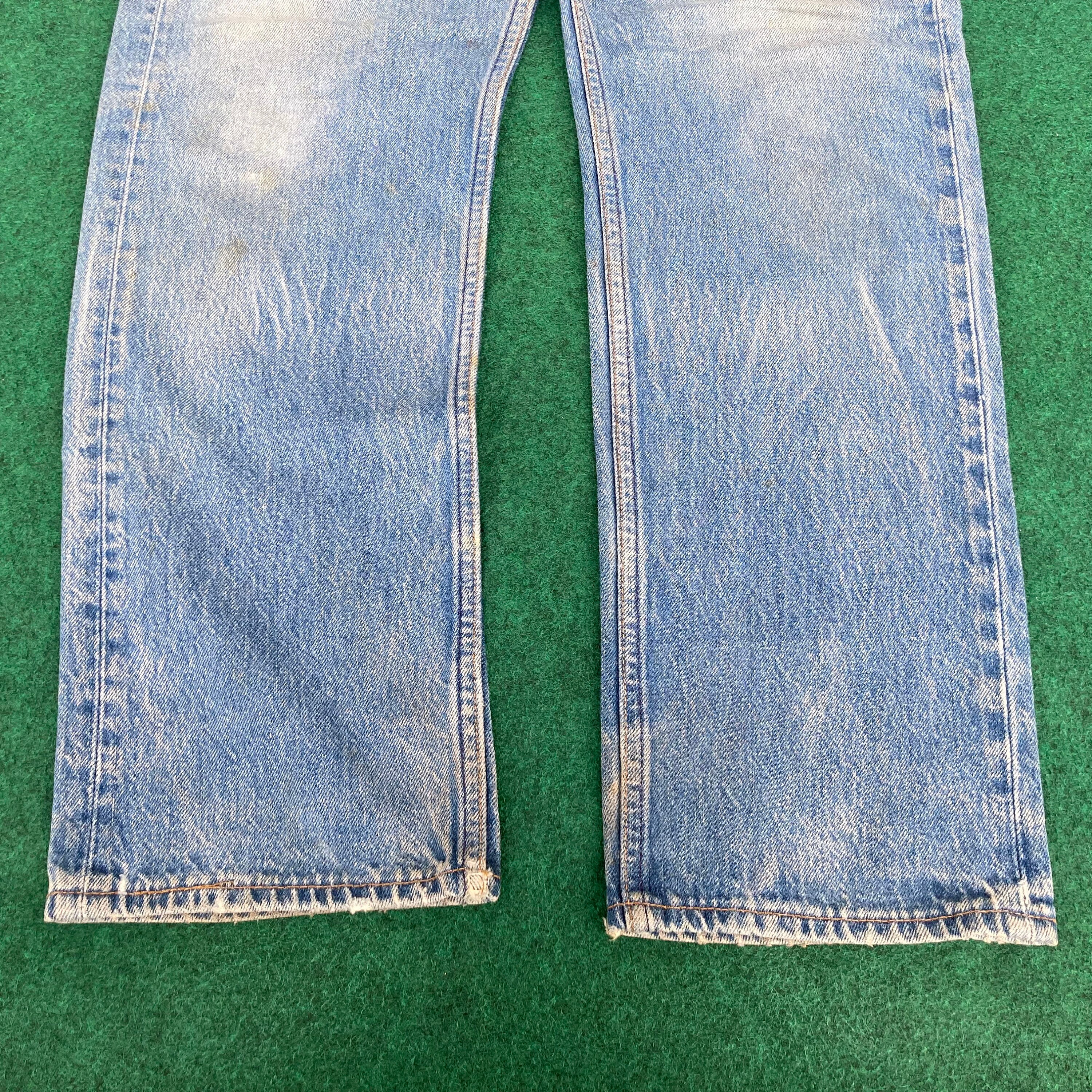 Vintage Levis 501xx Faded Blue Sz 33 Punk Grunge Jeans - Etsy