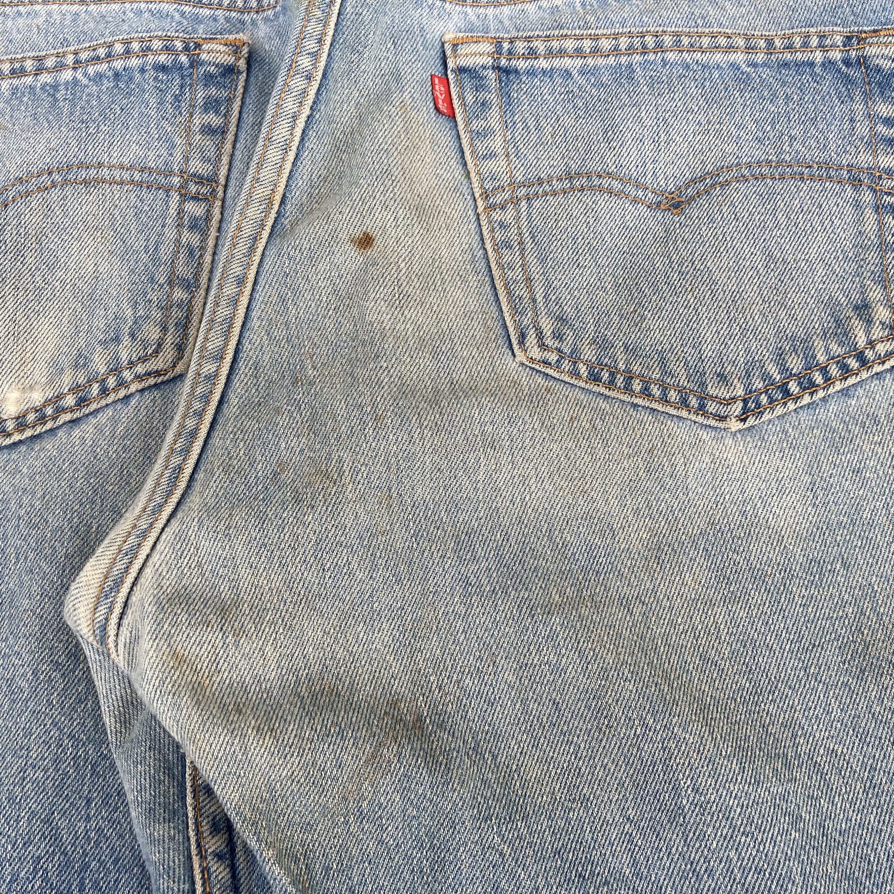 Vintage Levis 501xx Faded Blue Sz 33 Punk Grunge Jeans - Etsy