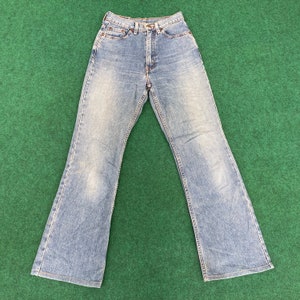 vintage Levis 517 Femme Denim Bootcut 24 Punk Grunge Jeans