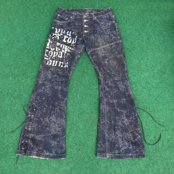 Japanese Brand Tornado Mart Lace up Flared Trouser Size 31 Japanese Brand Tornado Mart Lace up Flared Trouser Size 31