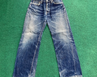 Vtg TFH The Flat Head Company Calça Jeans Rara da marca Flathead Company Japonesa