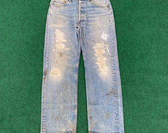 Jeans Levi's 501xx vintage de mezclilla azul, talla 31x29.