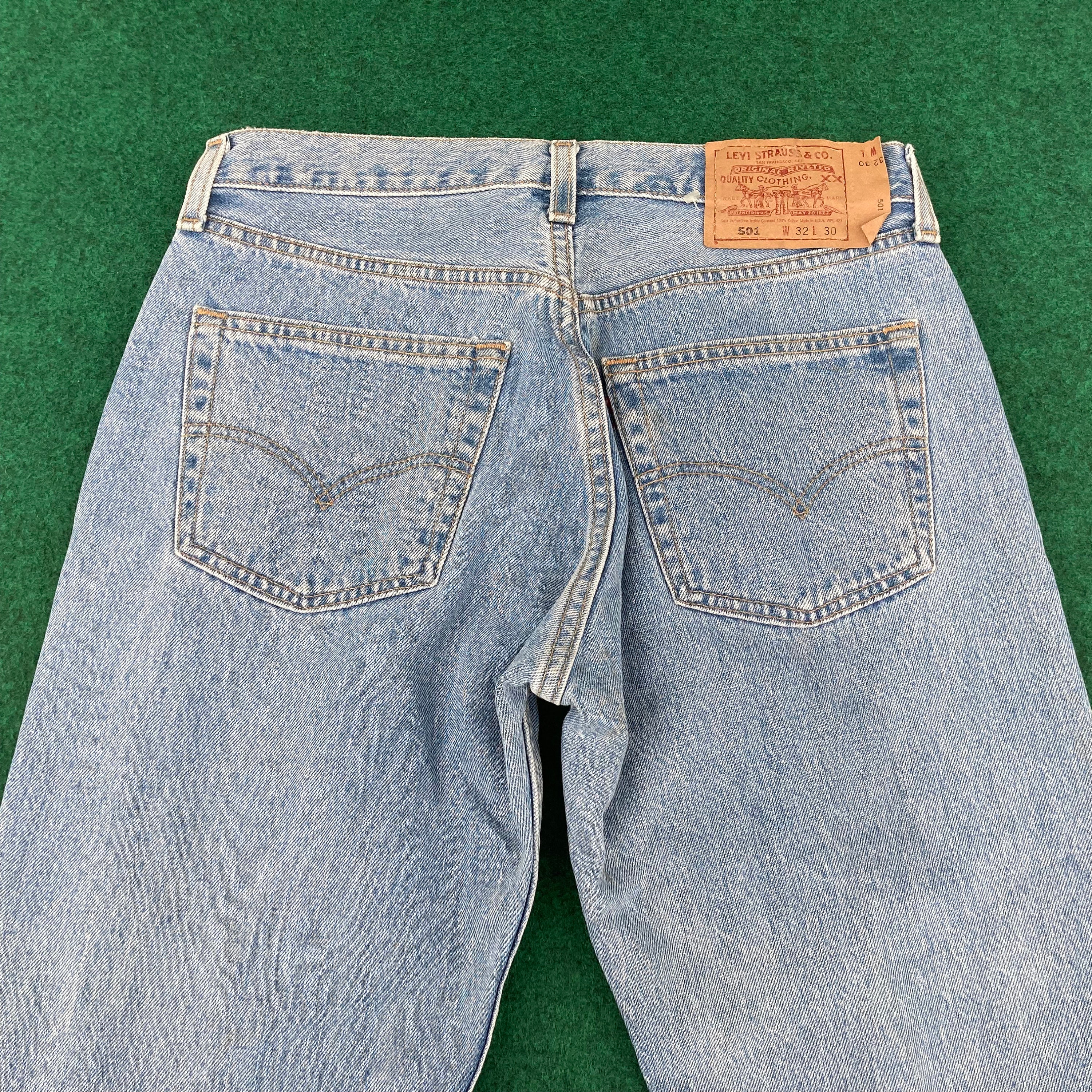 Vintage Levis 501 Distressed Ripped 30 Light Wash Punk 80s -  Canada