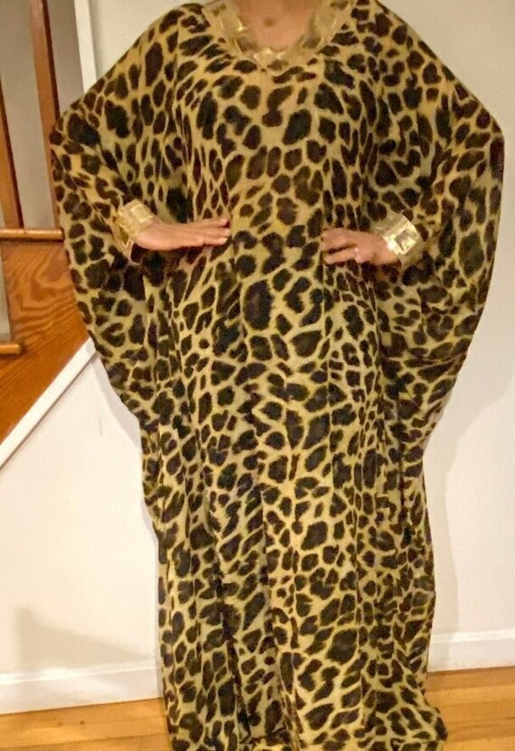 Animal Print Caftan - Etsy Australia