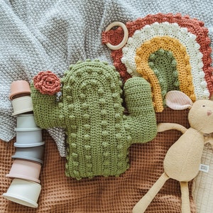 Crochet Stuffed Cactus Pillow Pattern