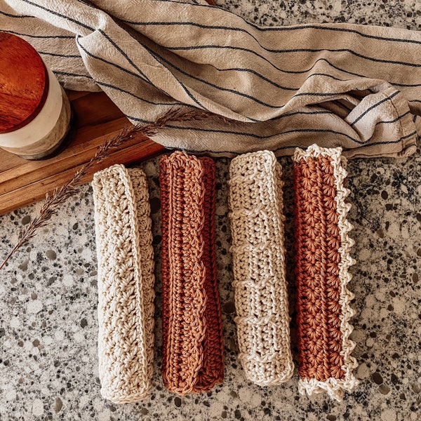 Crochet Washcloth Set Patterns