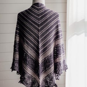 Handknit Shawl Handmade Scarf Merino and Cashmere Gift
