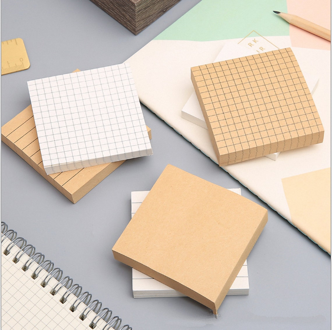 kraft paper sticky notes