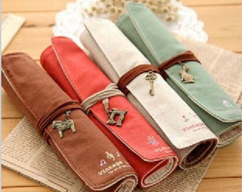 Canvas Pen/Pencil Bag