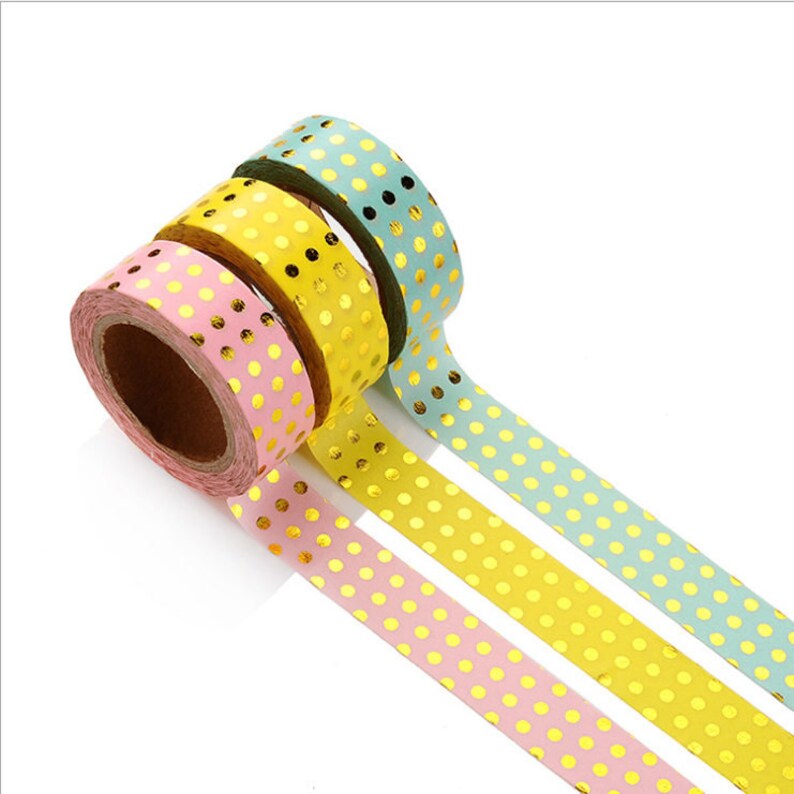 Journal Gold Foil Washi Tapes Craft Decoration Paper tape Scrapbooking Masking Tape Japanese Washi Tape Planner