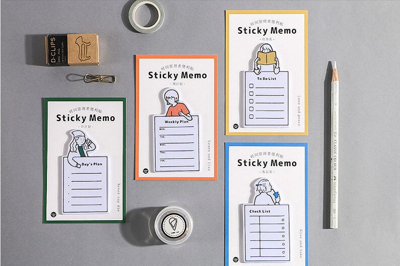 Reminder Notes ChecklistTo Do Planner Notepads Memo Pads Memo Pad Stickers