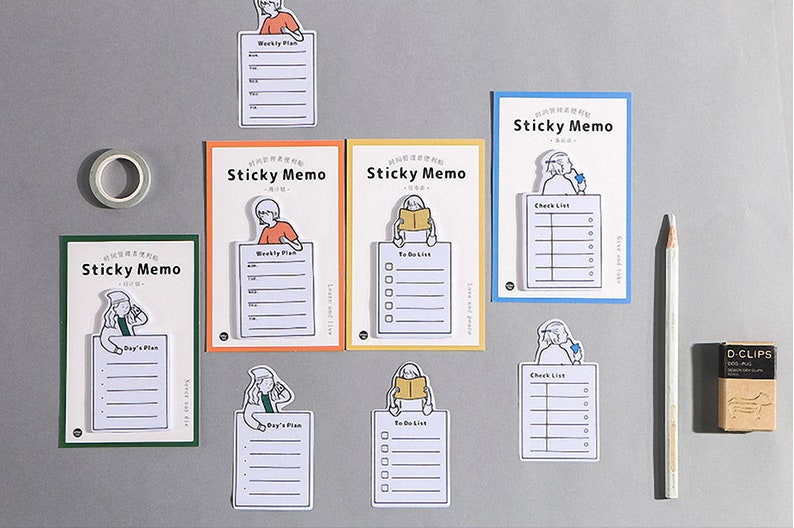 Reminder Notes ChecklistTo Do Planner Notepads Memo Pads Memo Pad Stickers