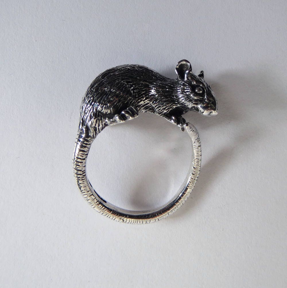 Rat King Ring. Rat Skull -  Sweden